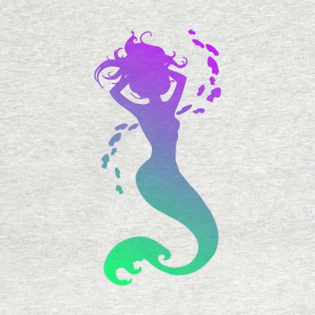 Purple and Teal Mermaid by AlondraHanley
